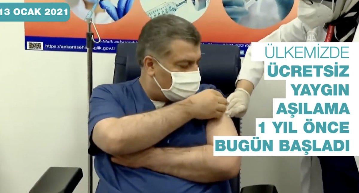 Yaygın koronavirüs aşılamasında 1 yıl geride kaldı