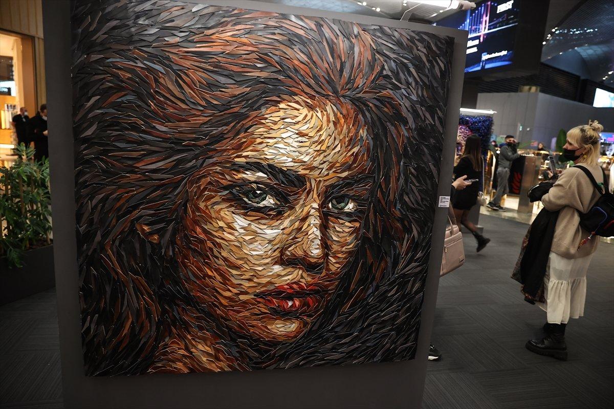 İstanbul Havalimanı'nda toplanan atıklar sanat eseri oldu