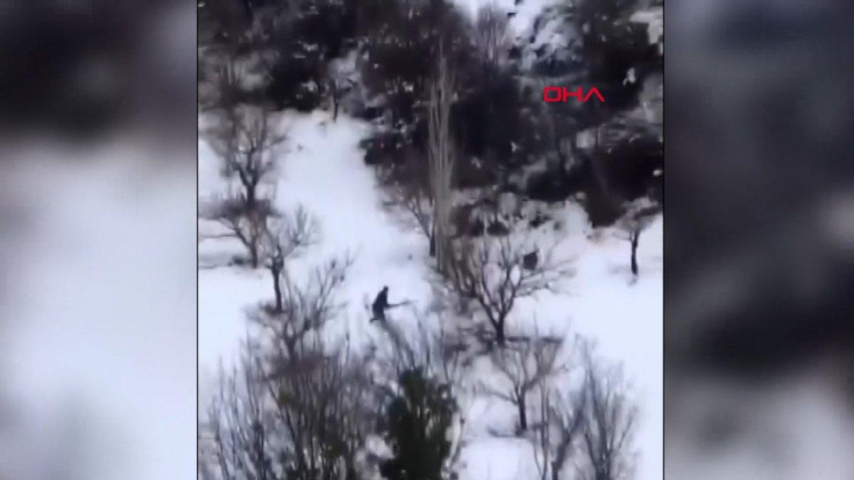 Antalya'da yaban domuzu avcıya saldırdı