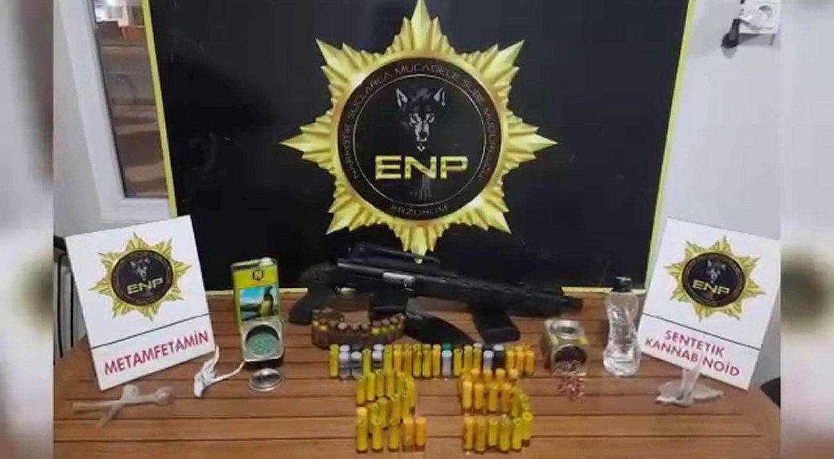 Erzurum’da, kargo ile uyuşturucu sevkiyatına polis engeli