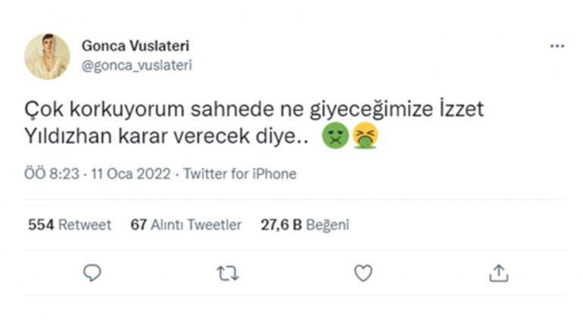 Gonca Vuslateri'den İzzet Yıldızhan'a tepki