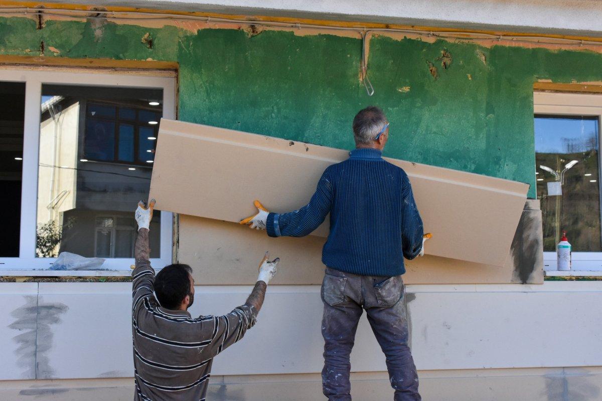 Rize'de köylüler, 50 yıllık kullanılmayan okulu kültür merkezi yapıyor