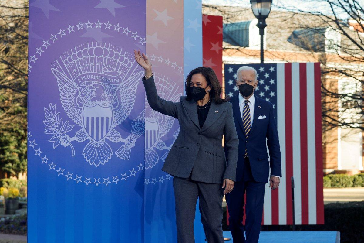 Joe Biden, yardımcısı Kamala Harris için dördüncü kez 'Başkan' dedi