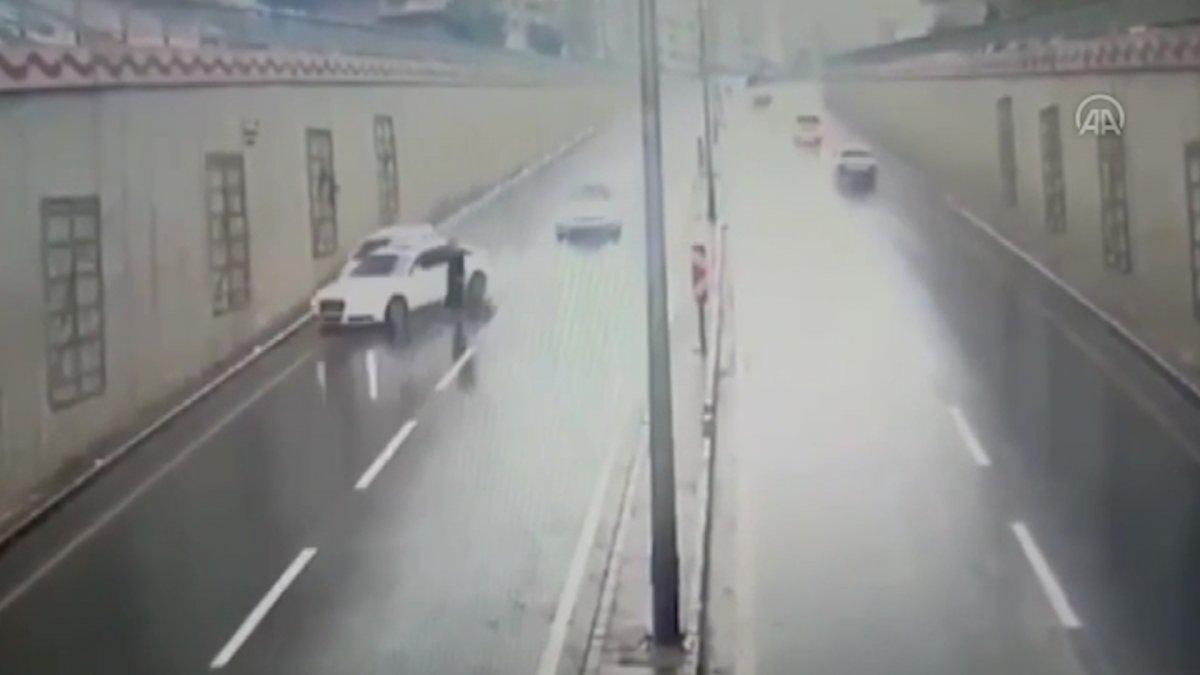 Kahramanmaraş'ta yolda gezinen yaya kazaya davetiye çıkardı