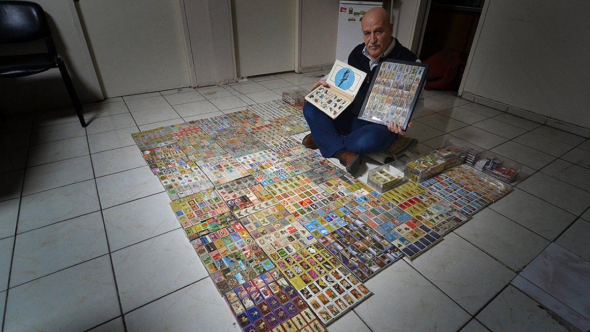 Konyalı koleksiyoner, 15 ülkeden 5 bin kibrit kutusu topladı