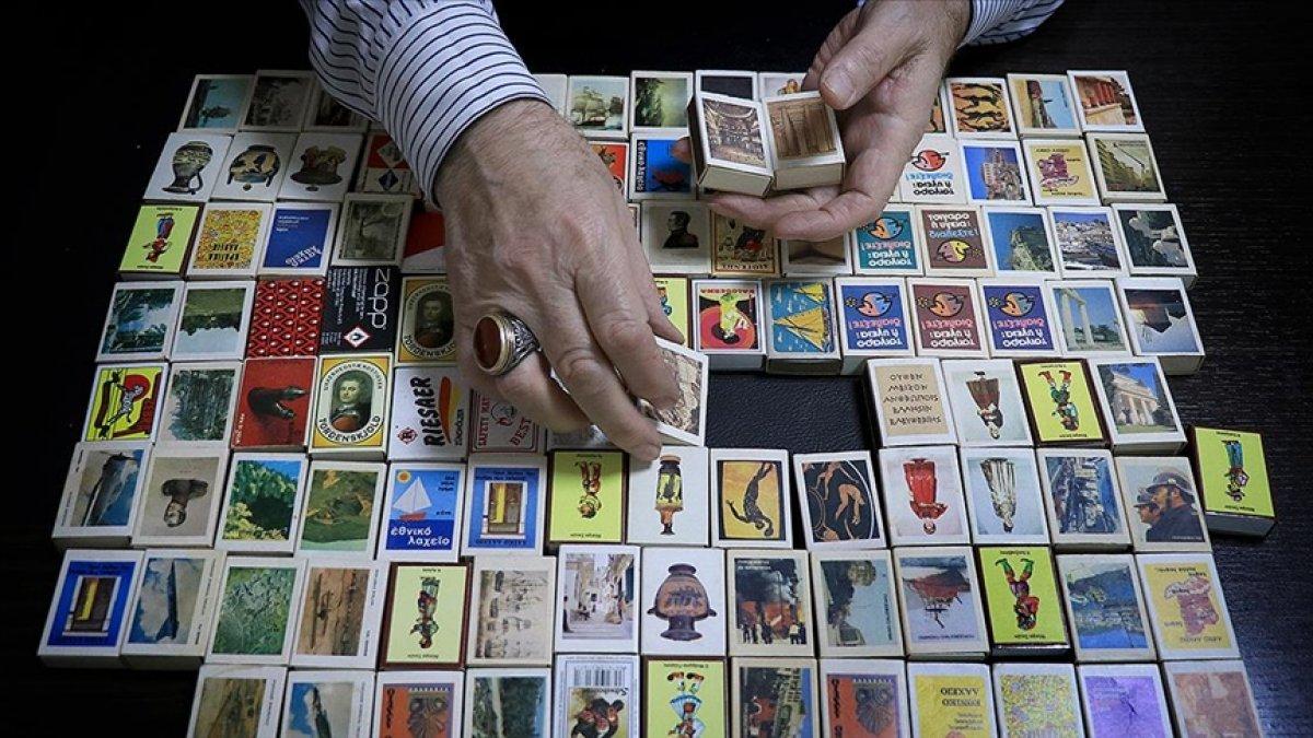 Konyalı koleksiyoner, 15 ülkeden 5 bin kibrit kutusu topladı
