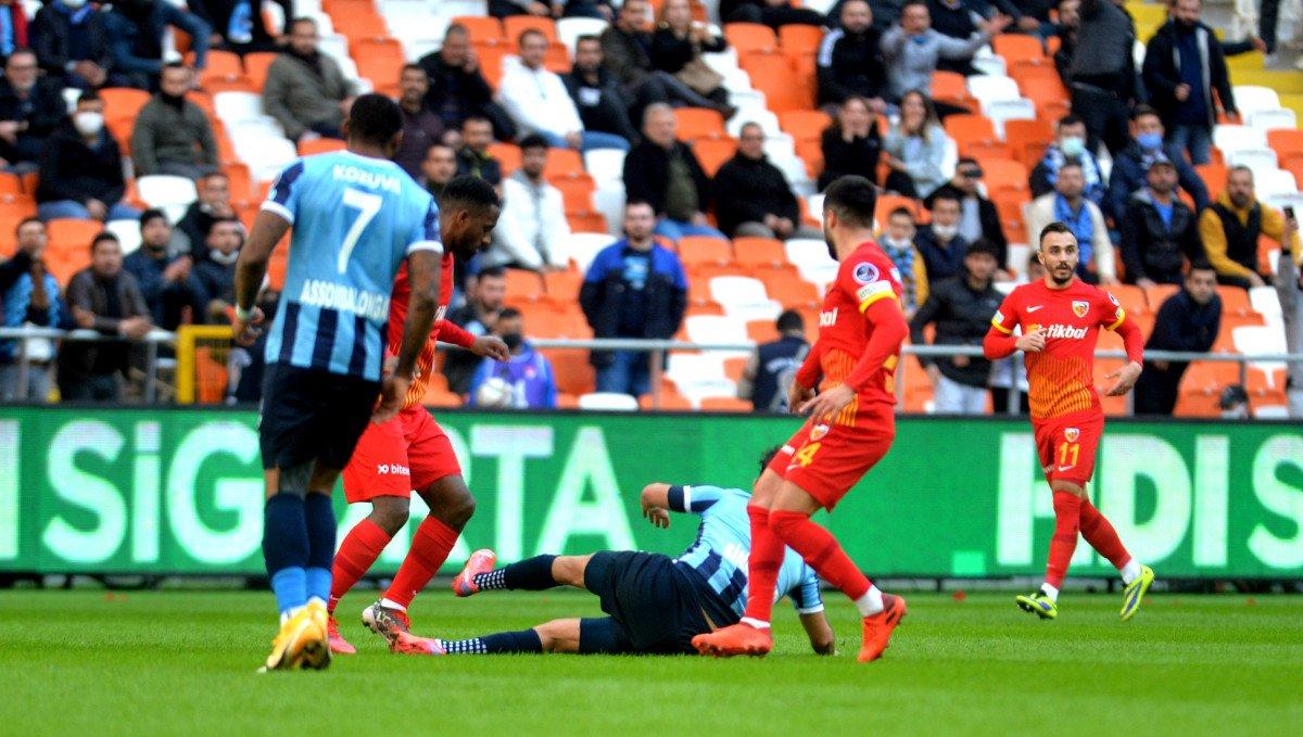 Adana Demirspor'la Kayserispor berabere kaldı