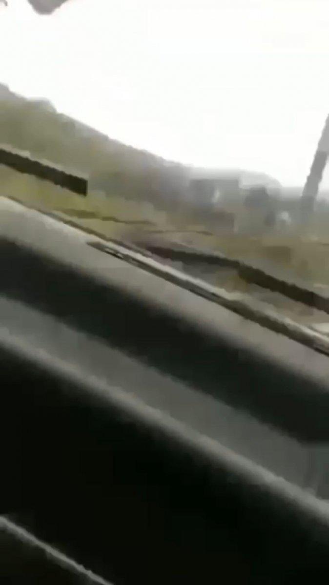 Sakarya’da hız yaparken kendi kazalarını kaydettiler