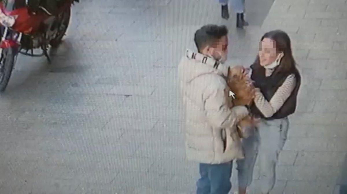 Kağıthane'de, sever gibi yapıp 3 bin dolarlık köpeği çaldılar