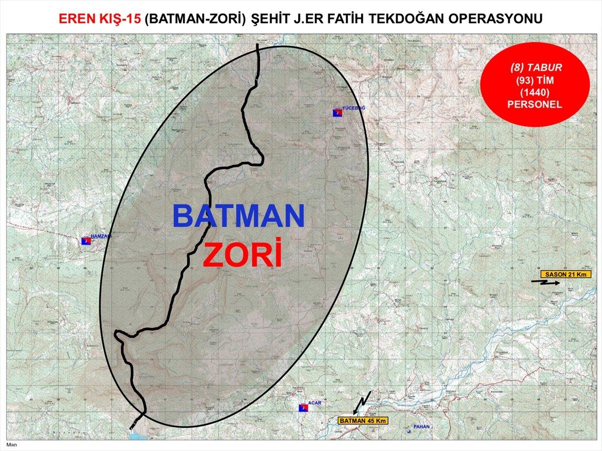 Batman'da Eren Kış-15 Harekatı başlatıldı