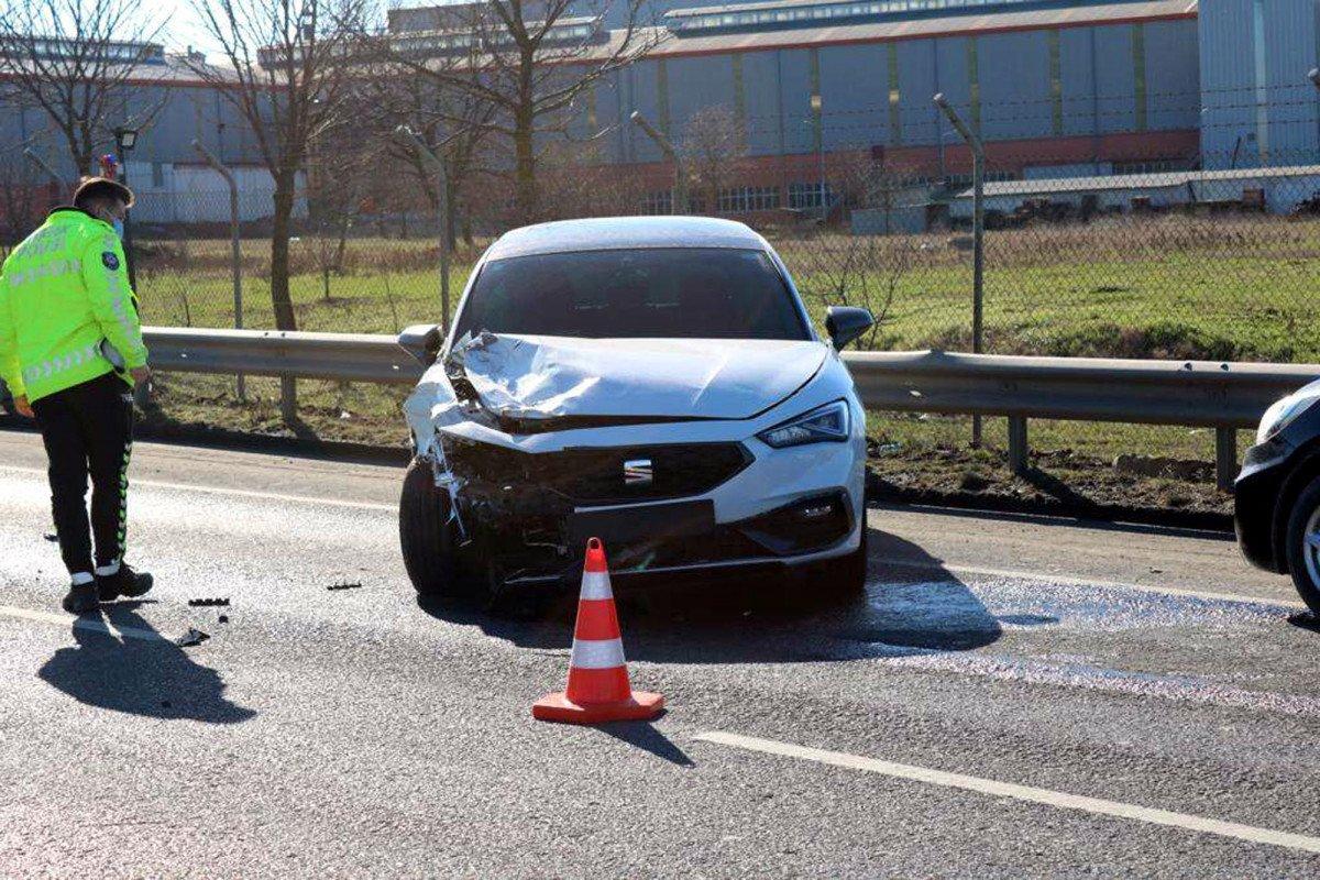 Tekirdağ'da ehliyetsiz sürücü kaza yaptı