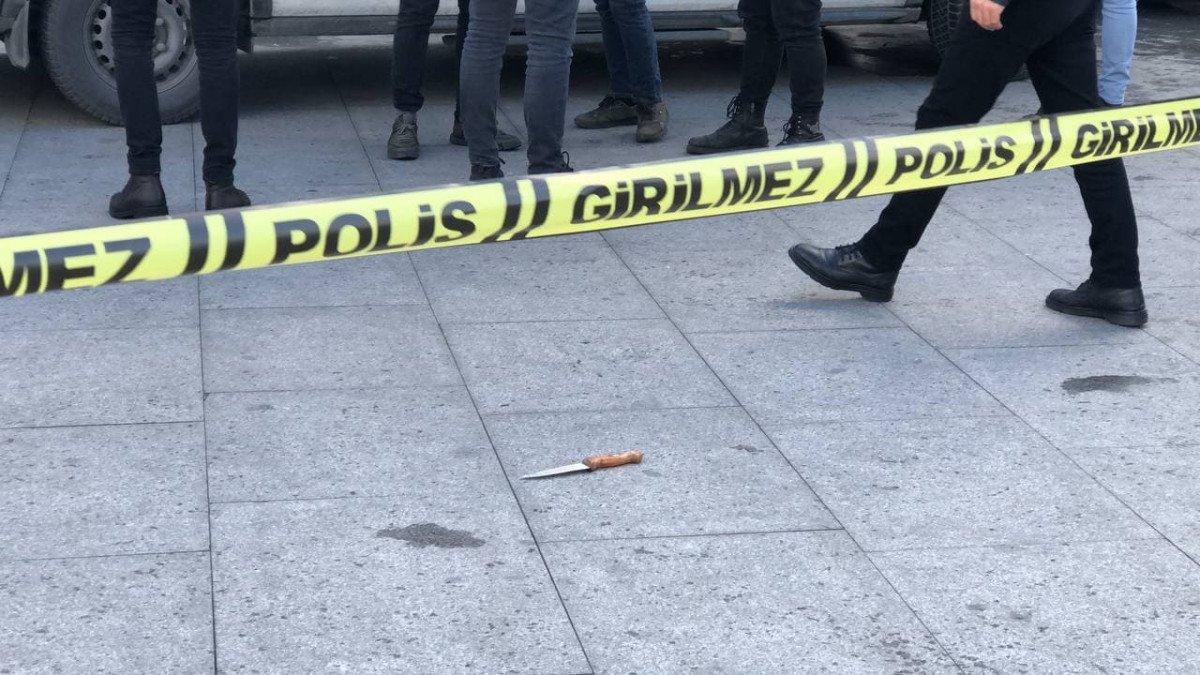 Çağlayan'da adliye önünde polise bıçaklı saldırı