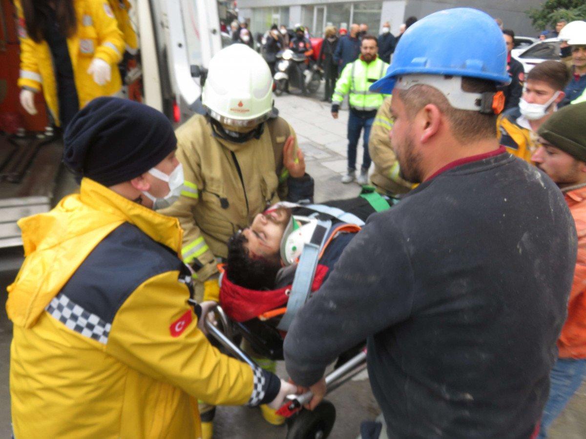 Kadıköy’deki metro inşaatında çalışan işçi, 25 metre yüksekten düştü