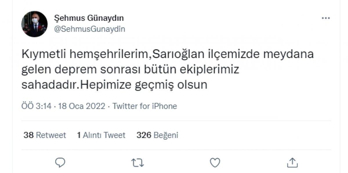 Kayseri'de 4.9 büyüklüğünde deprem