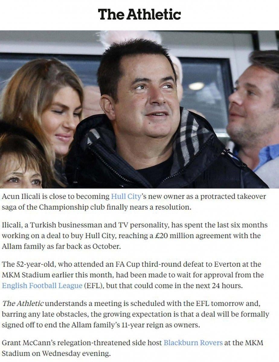 Acun Ilıcalı, Hull City'yi ne kadara aldı