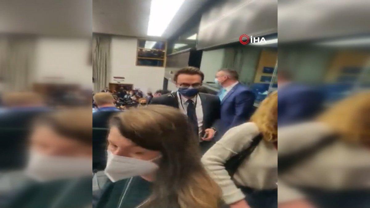 Soru almayan Macron ve AP Başkanı Metsola'ya gazetecilerden tepki