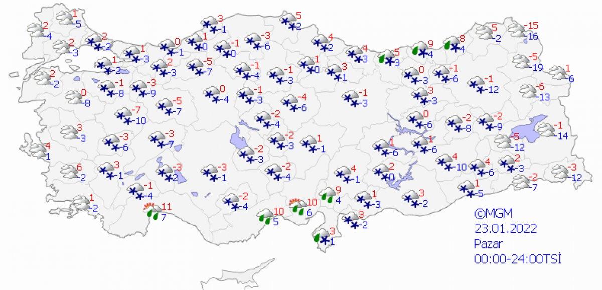 Ülke genelinde kar yağışı etkisini sürdürecek