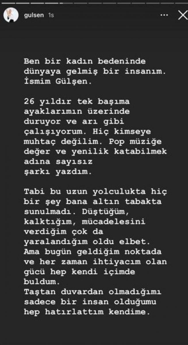 Gülşen kıyafet tartışmalarına yanıt verdi