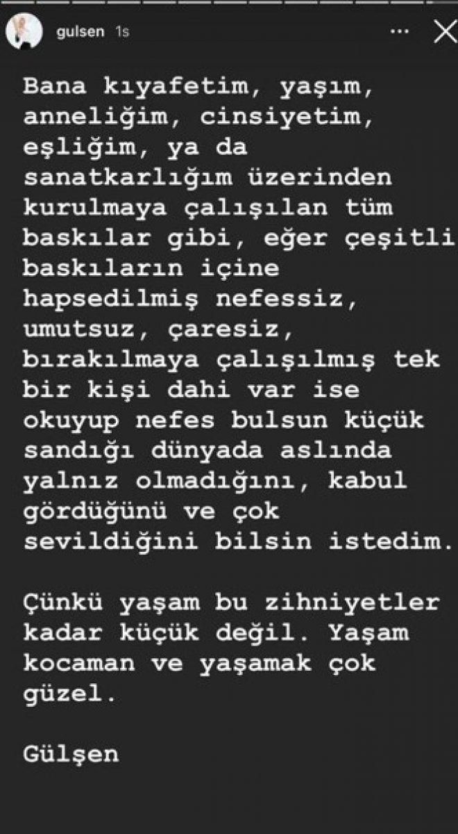 Gülşen kıyafet tartışmalarına yanıt verdi