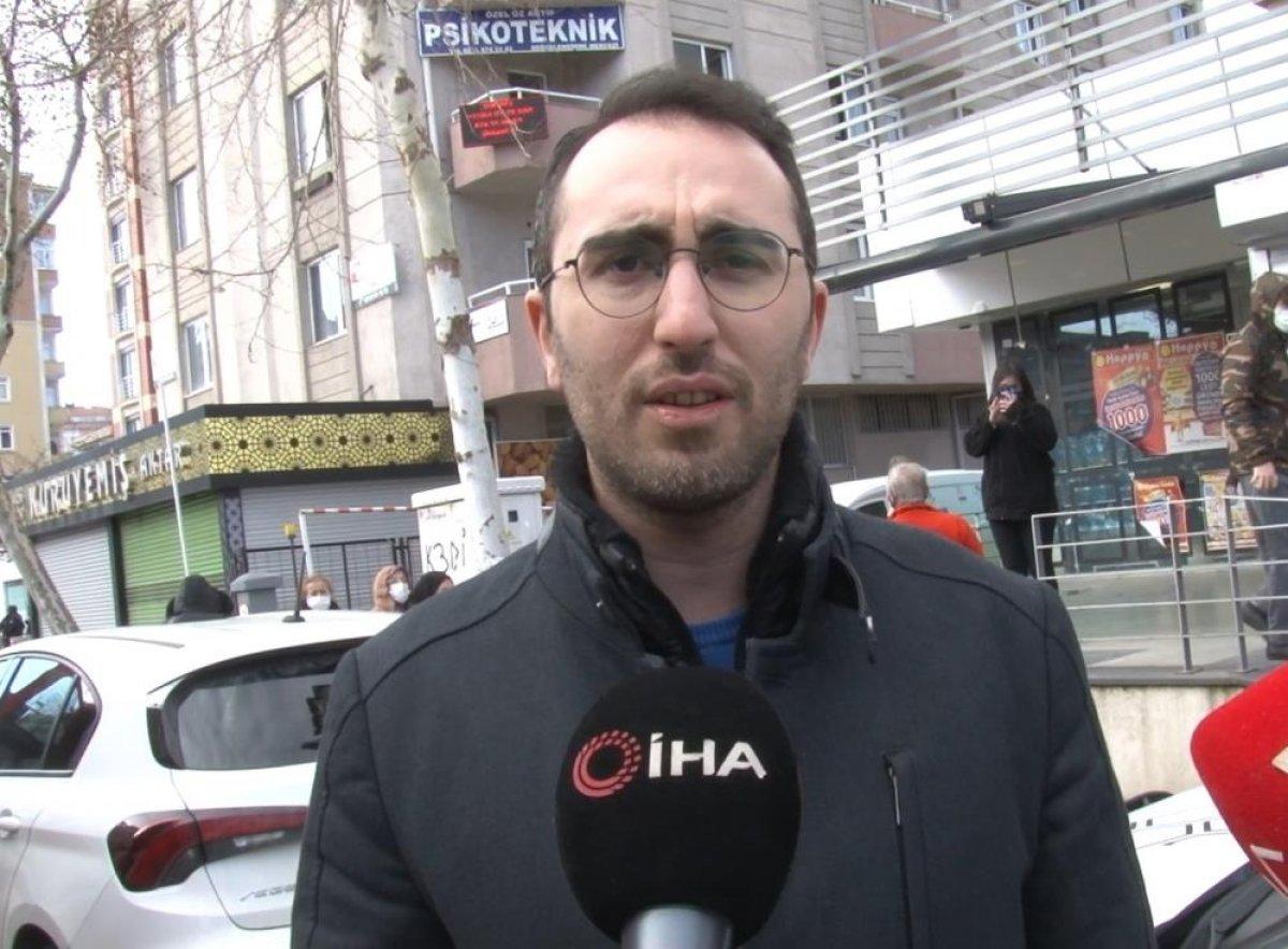 Ataşehir'de hamile kadın yangından kurtarıldı