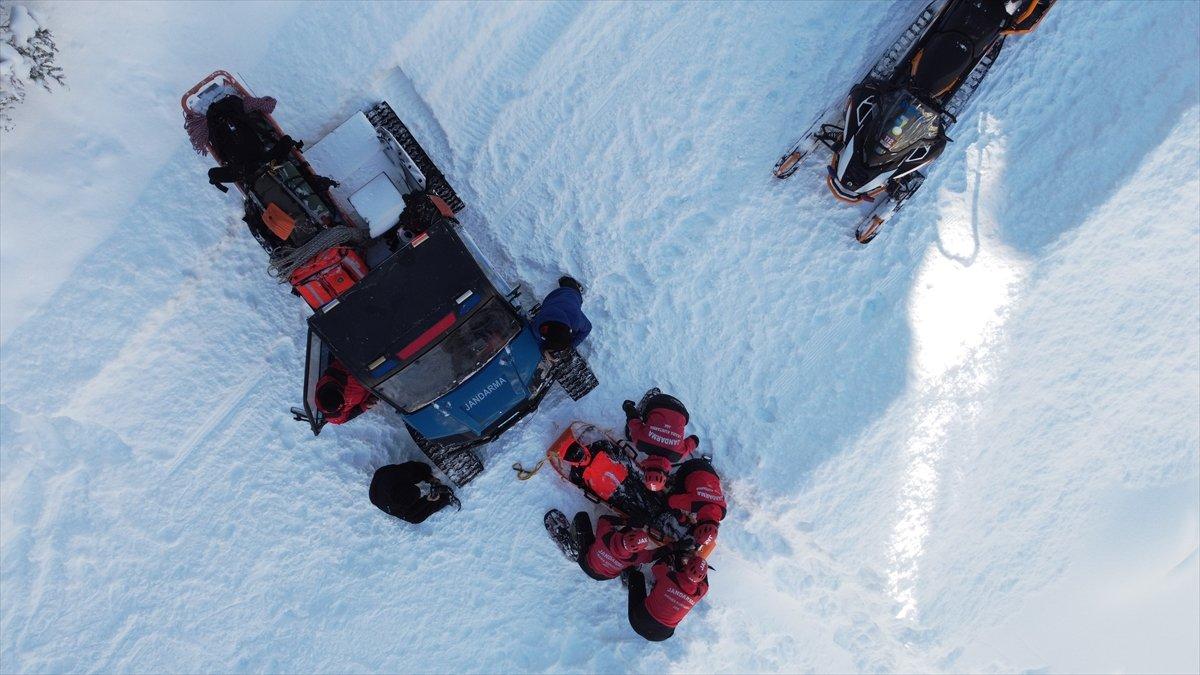 Jandarma timleri, Kartalkaya'da tatbikat yaptı