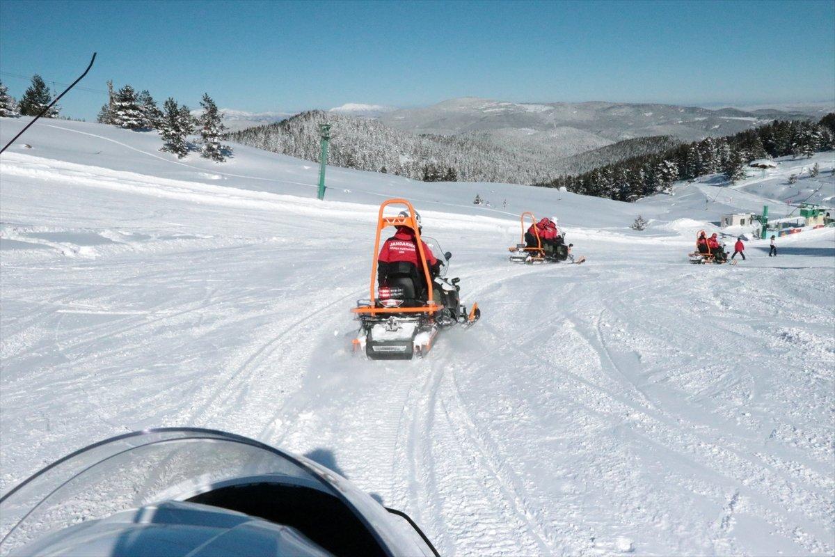 Jandarma timleri, Kartalkaya'da tatbikat yaptı