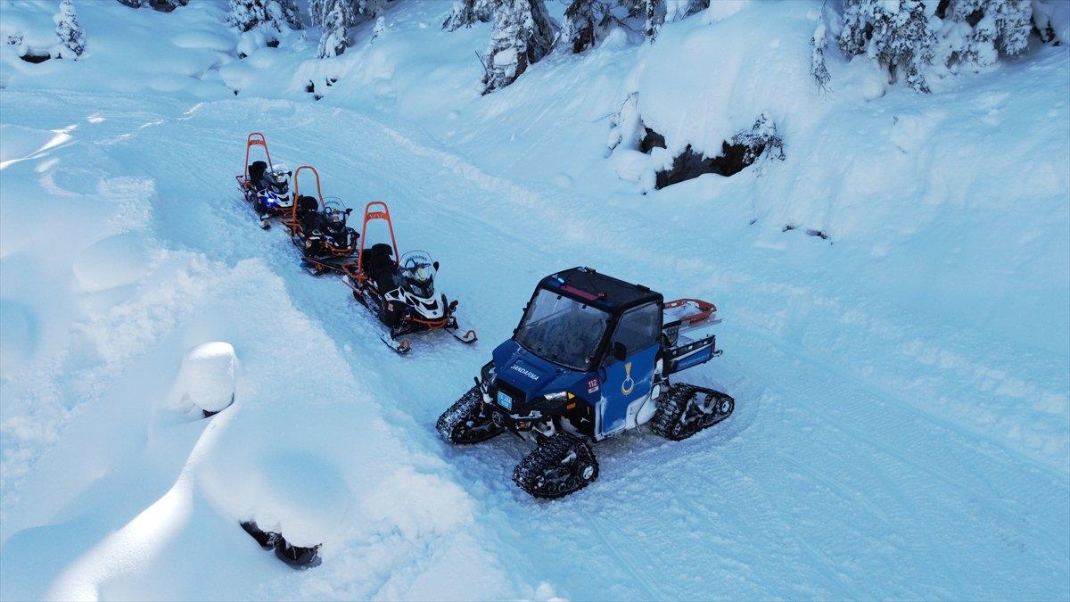 Jandarma timleri, Kartalkaya'da tatbikat yaptı