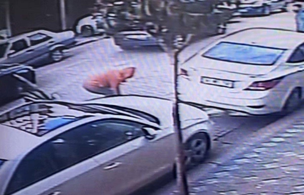 Zeytinburnu’nda, otomobille kamyonun arasına sıkışan parmakları koptu