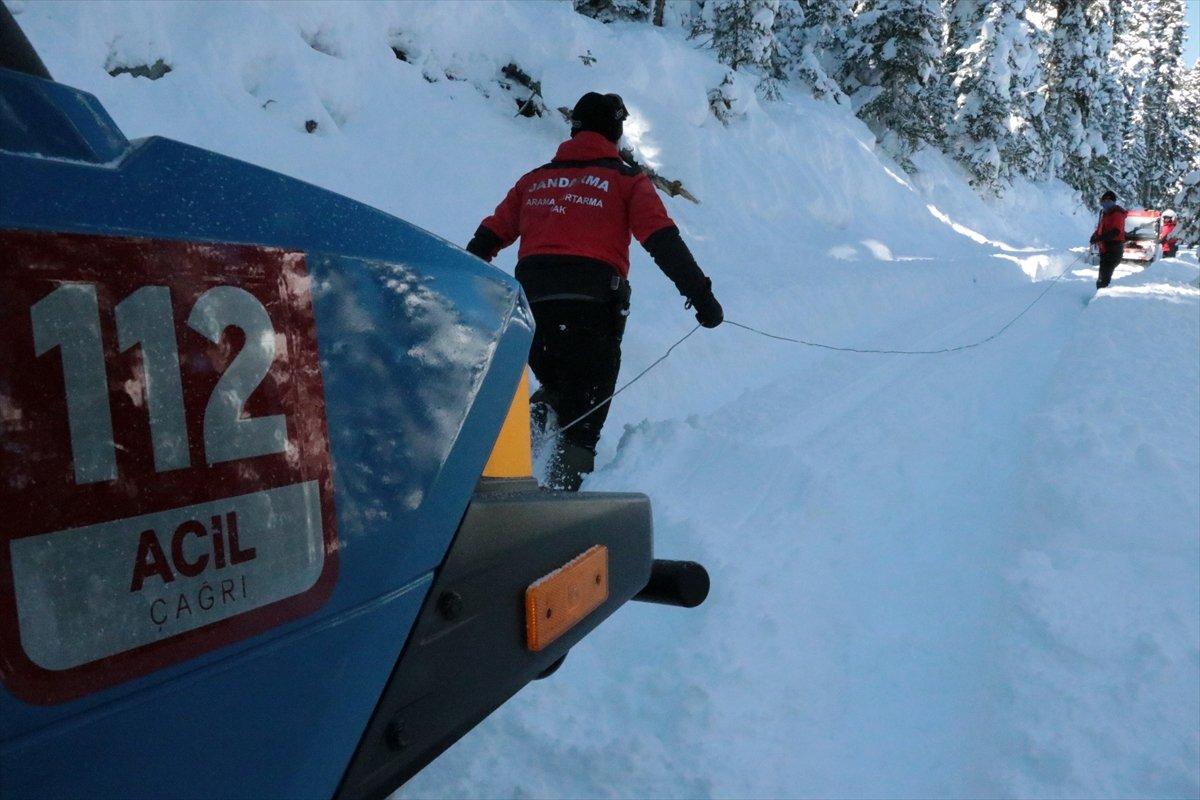 Jandarma timleri, Kartalkaya'da tatbikat yaptı