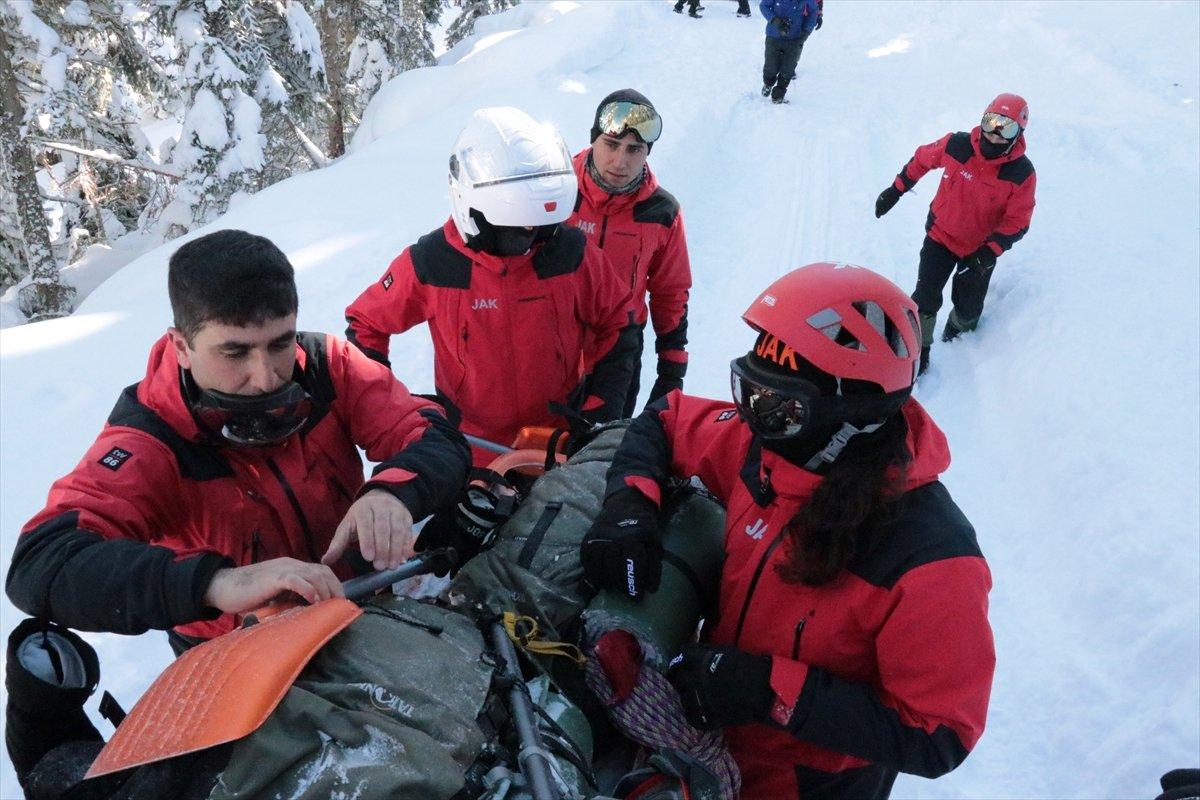 Jandarma timleri, Kartalkaya'da tatbikat yaptı