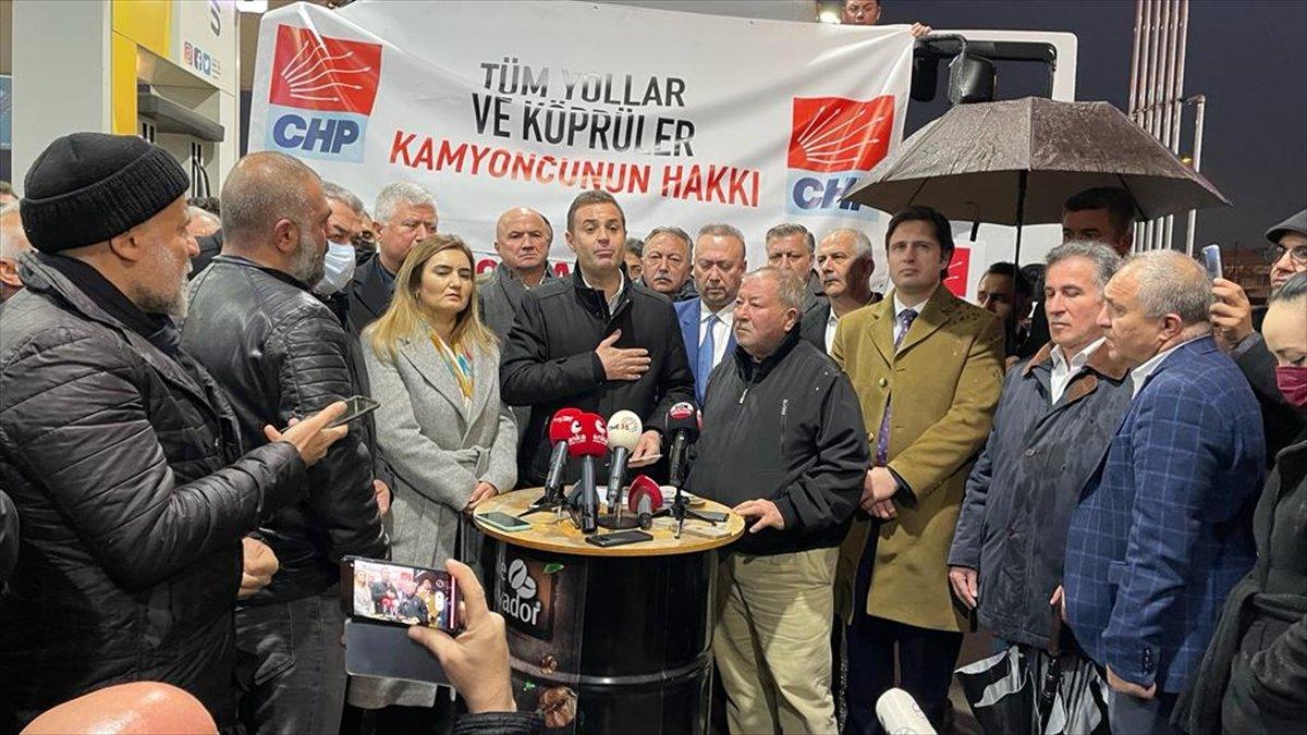 CHP'li Akın, akaryakıt fiyatlarına tepki gösterdi, Silivri'den Bornova'ya tır ile gitti