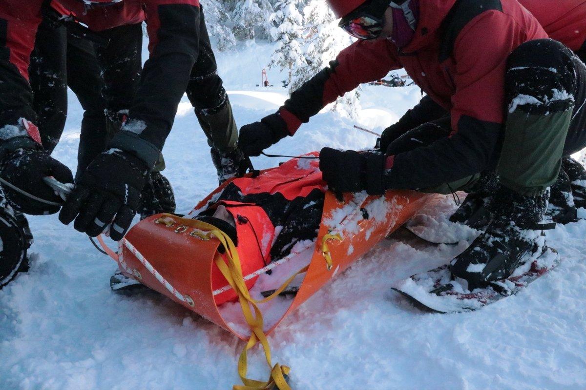 Jandarma timleri, Kartalkaya'da tatbikat yaptı