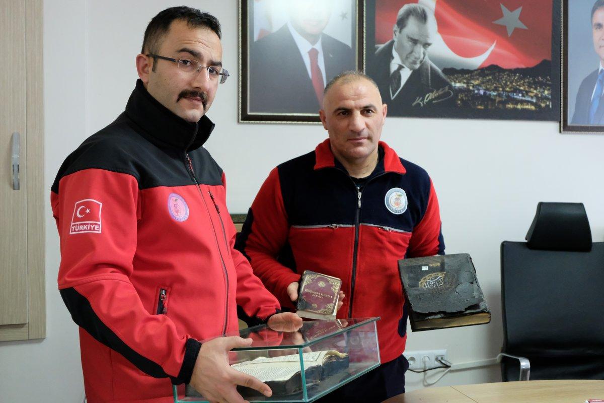 Gümüşhane’de yanmayan Kuran-ı Kerim’ler