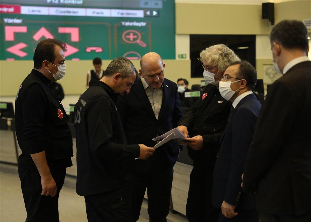 Süleynman Soylu kar yağışına karşı alınan tedbirleri inceledi