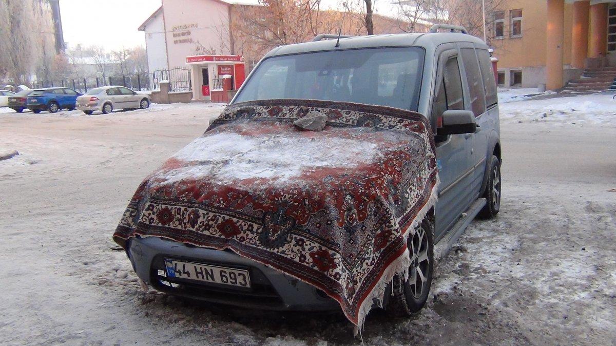 Kars’ta soğuktan her şey dondu