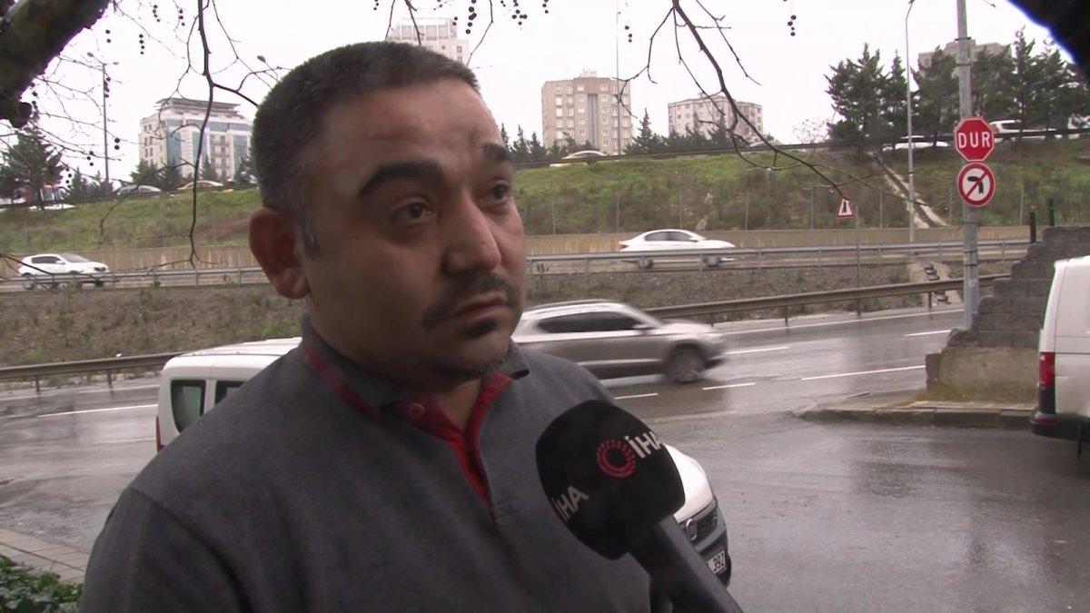 Ataşehir'de freni boşalan araç takla attı