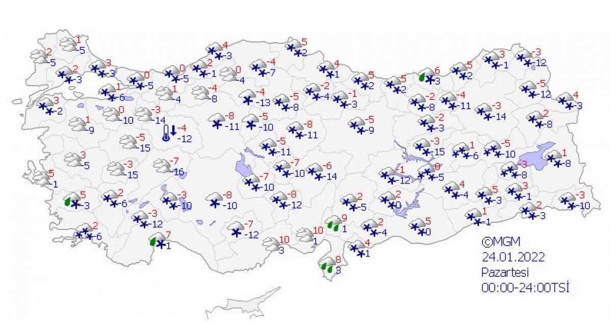 İstanbul ve çevre illerde kuvvetli kar yağışı uyarısı
