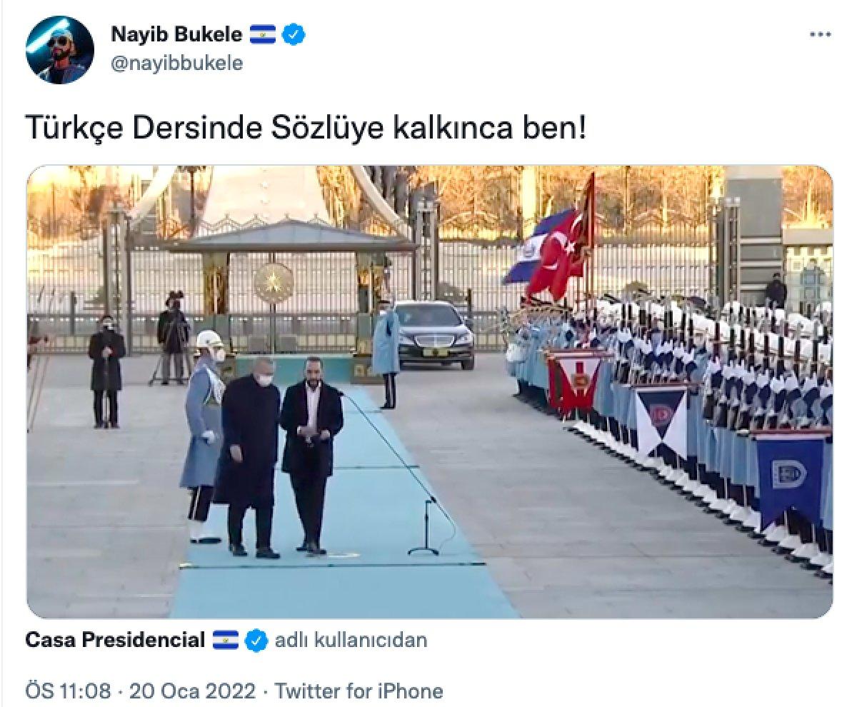 El Salvador Lideri Bukele'den esprili Türkçe paylaşımlar