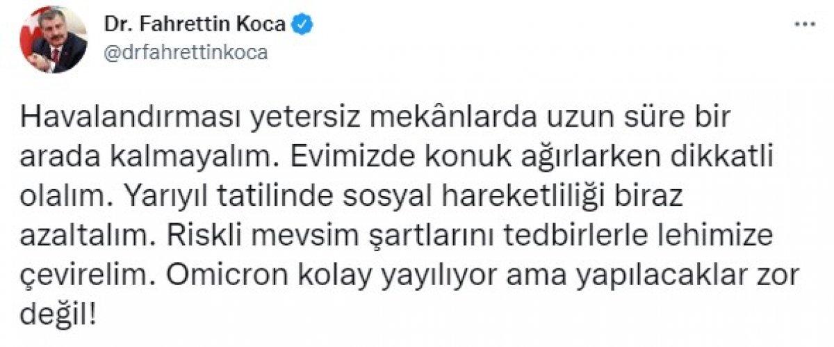23 Ocak Türkiye'de koronavirüs tablosu