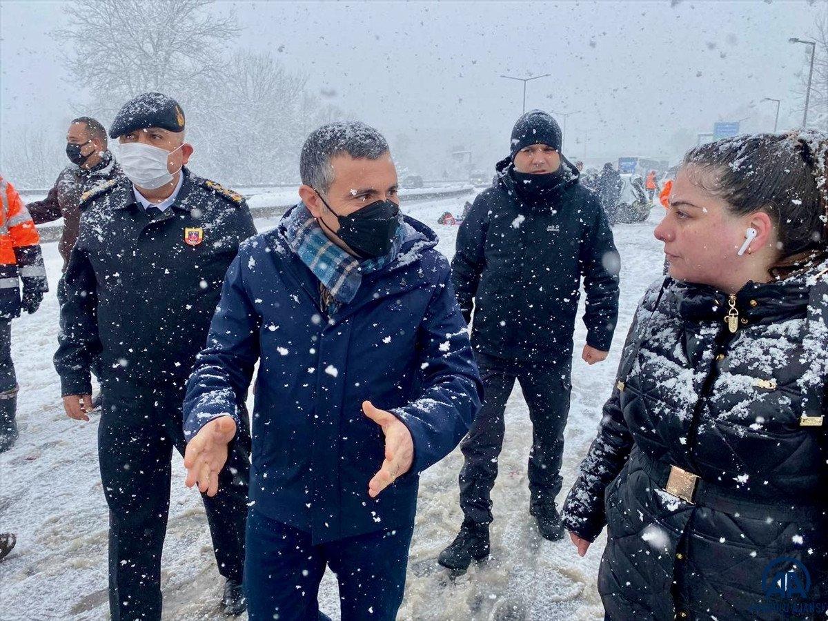 Düzce'de zincirleme kaza, 36 araç çarpıştı