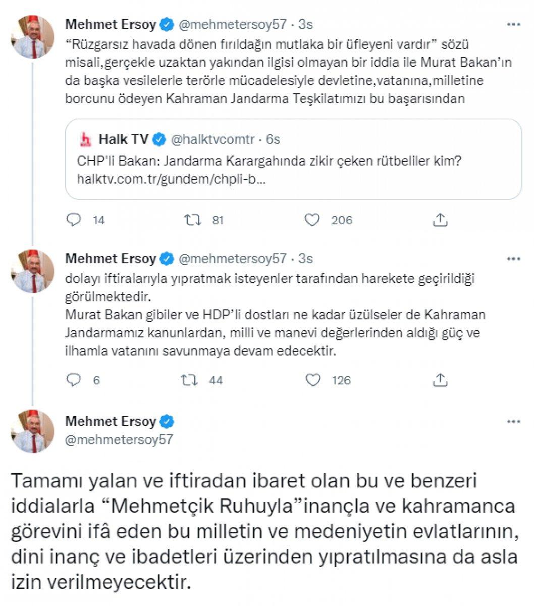 İçişleri Bakanlığı, 'zikir çeken rütbeliler' iddialarını yalanladı