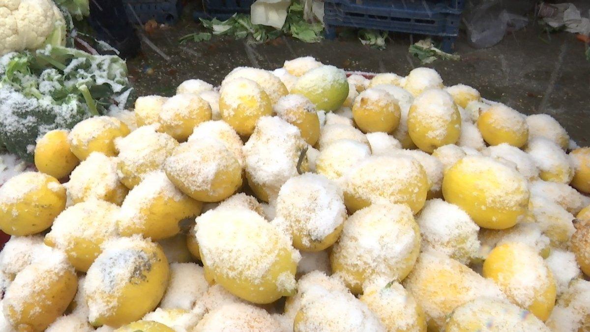 Elazığ'daki dondurucu soğukta pazar esnafının ekmek mücadelesi