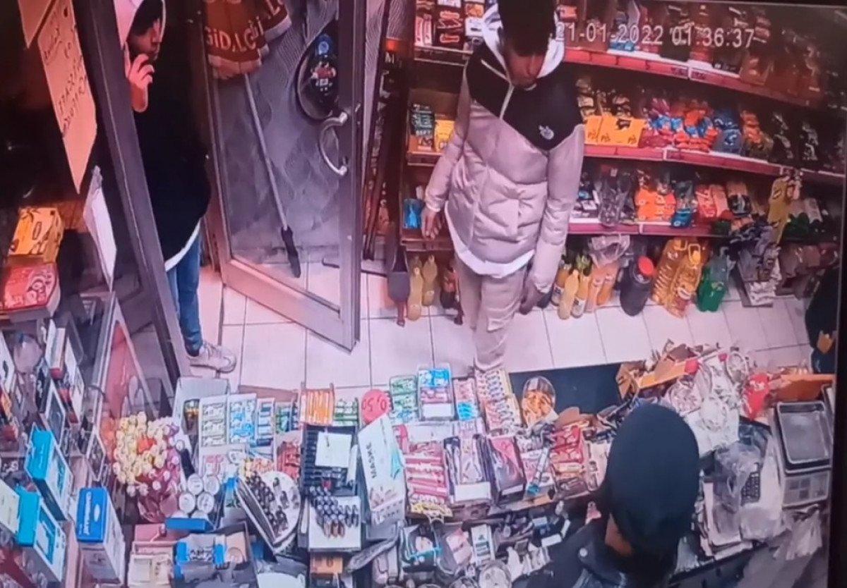 Mersin’de, marketteki hırsızlık anları kamerada