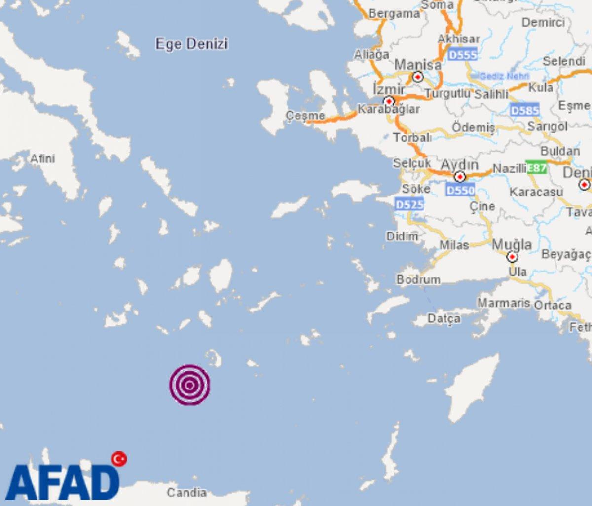 Kuşadası açıklarında 4.2 büyüklüğünde deprem