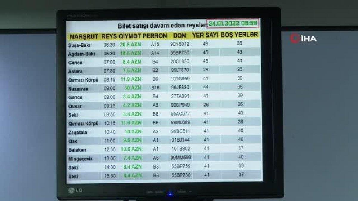 Azerbaycan’da, Ağdam ve Şuşa'ya otobüs seferleri başladı