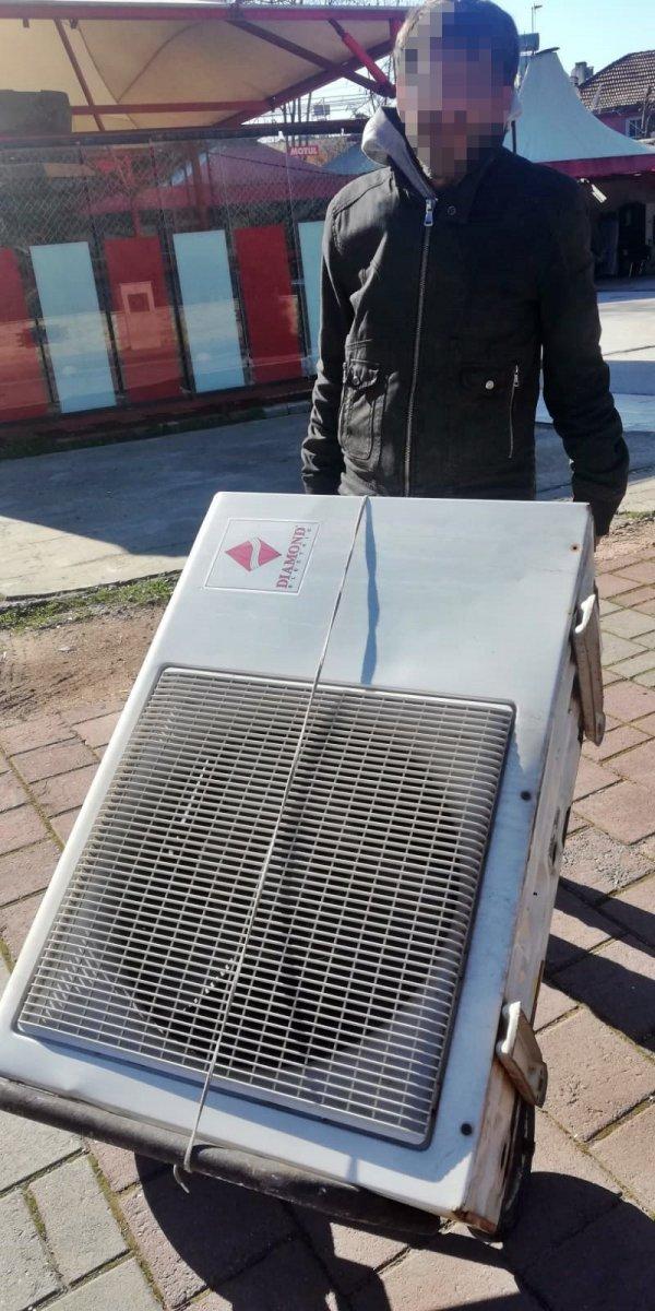 Antalya'da klima hırsızına suçüstü