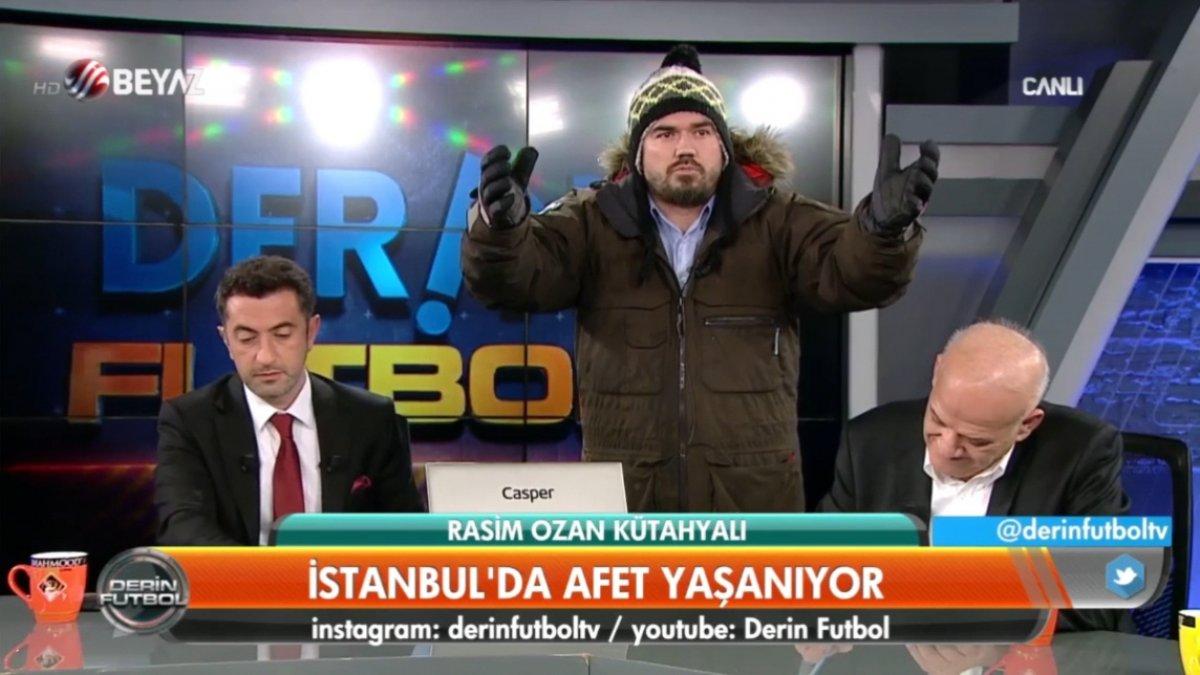 Rasim Ozan Kütahyalı kar esaretine isyan etti