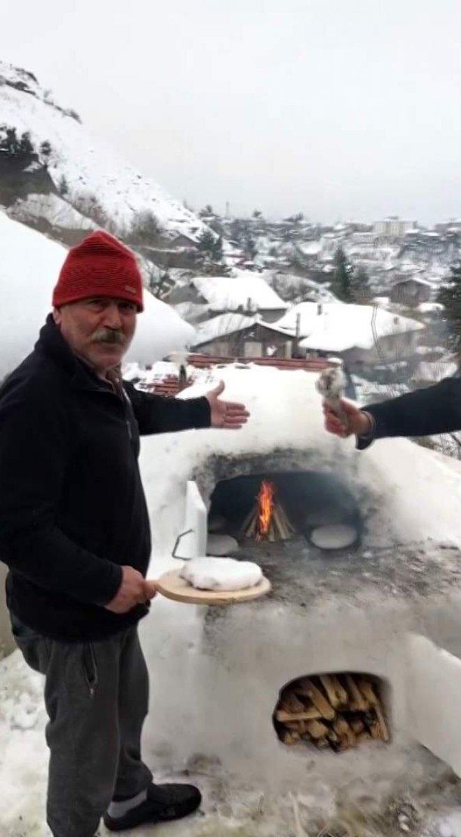 Karabüklülerin kar eğlencesi