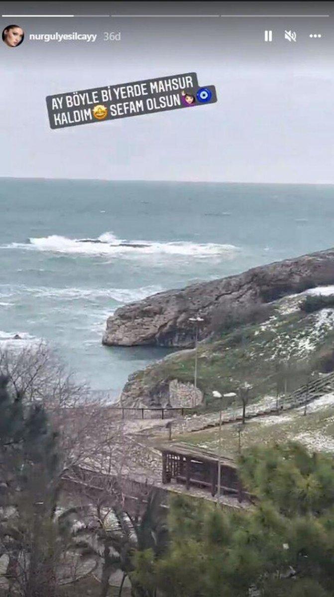 Nurgül Yeşilçay, mahsur kaldığı yerden memnun