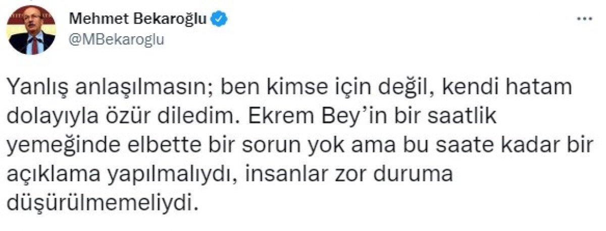 Mehmet Bekaroğlu, İmamoğlu'nun balıkçı ziyareti doğrulanınca özür diledi